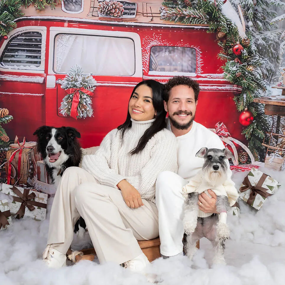 Sesión de navidad con mascotas