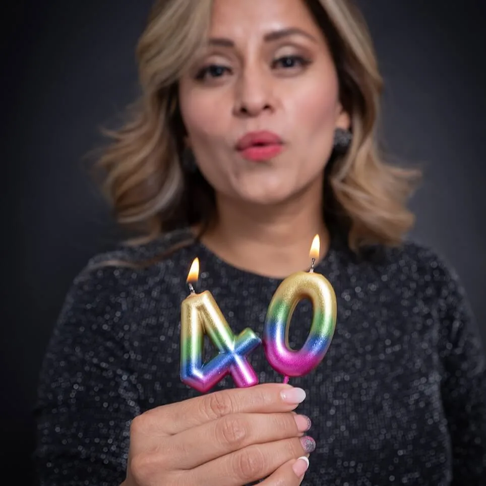 Sesión de cumple en estudio