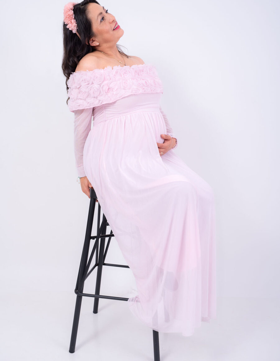 sesión de fotos de embarazo en estudio