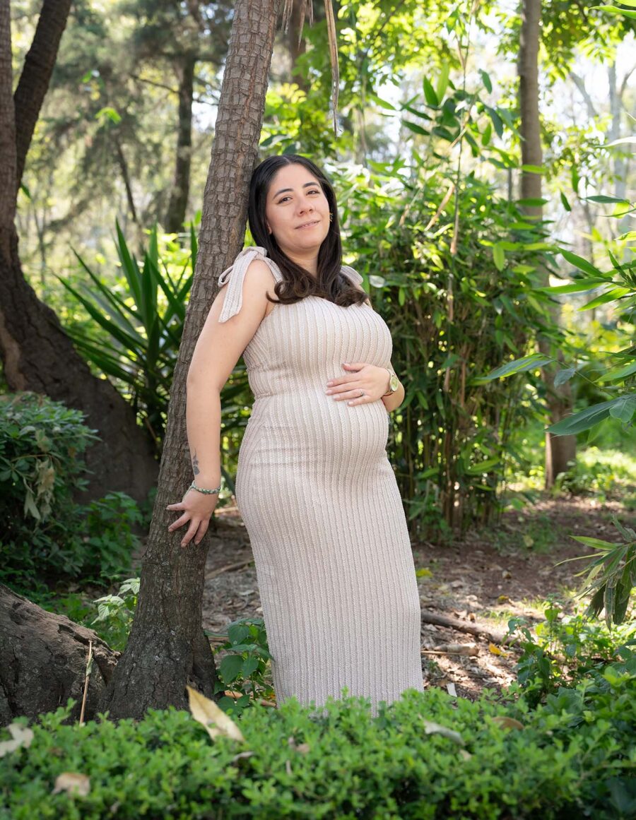 sesión de embarazo en exterior en cdmx