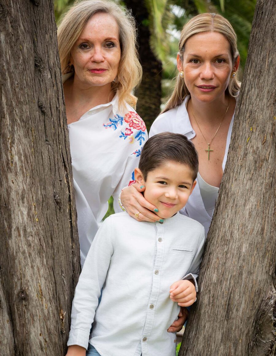 Sesión de fotos en familia