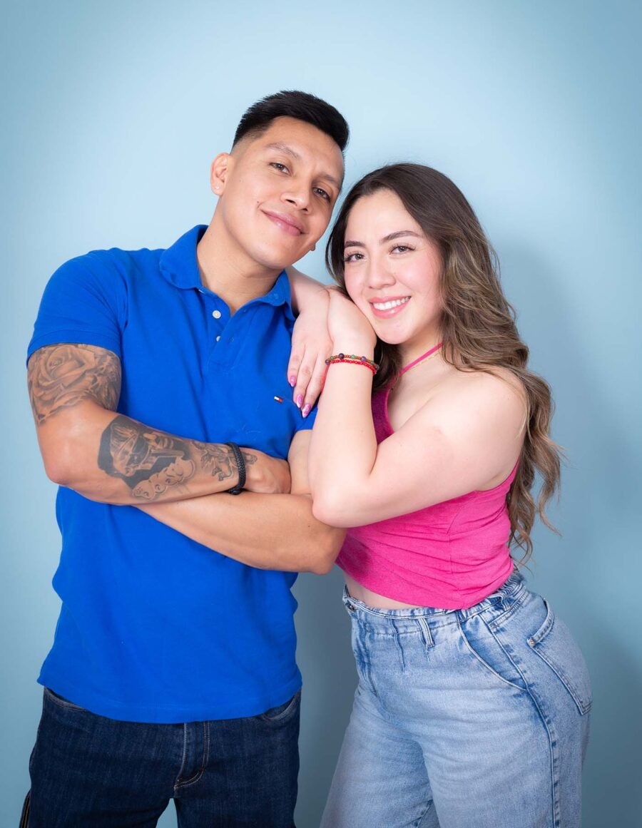 Fotos de pareja en estudio