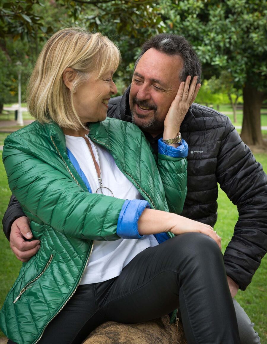 Sesión de pareja en el parque