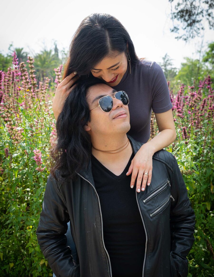 Sesión de pareja en el parque