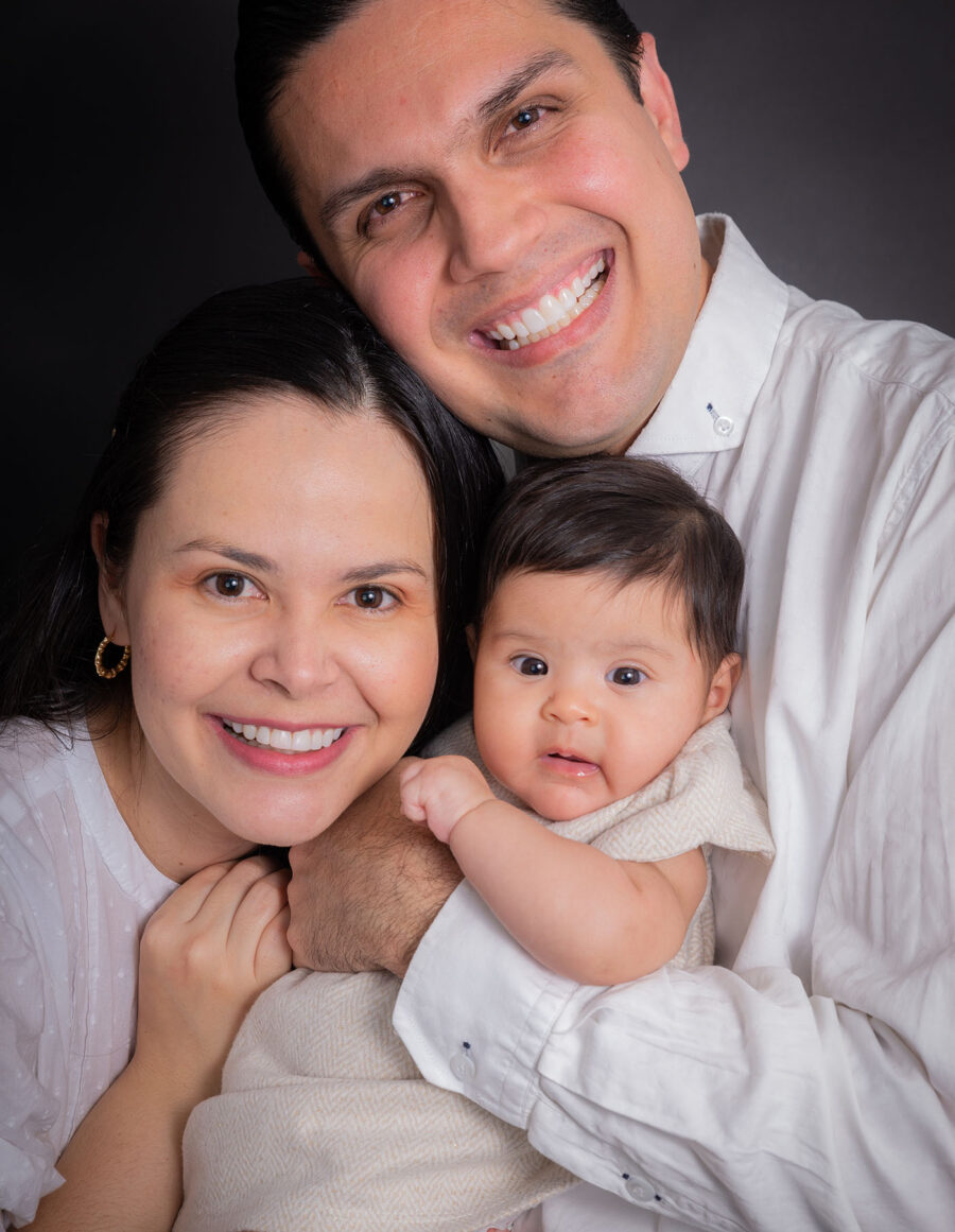 Sesión de fotos de bebé en estudio en CDMX