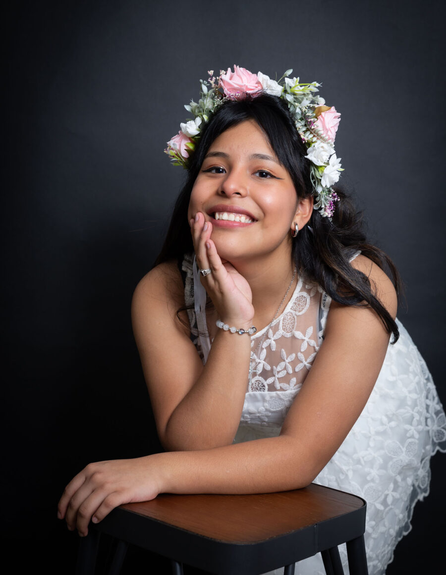 Sesión de quinceañera en estudio