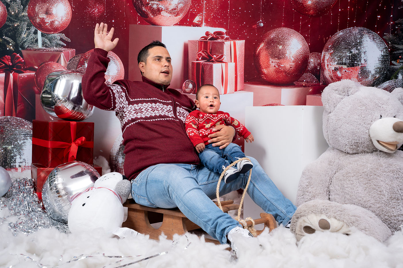 Así serán los decorados de las sesiones de Navidad 2026